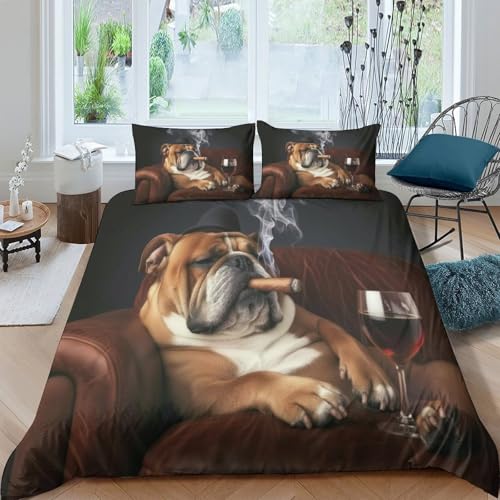 Housse de couette 3D imprimée lit couple King 220x240cm avec parure de lit microfibre respirante - 4
