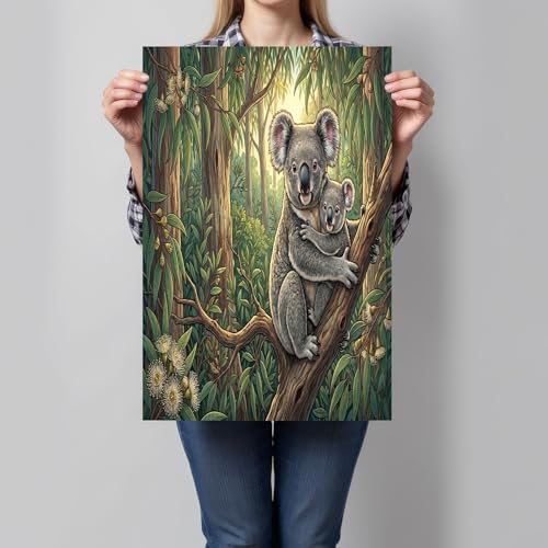 Toile koala pour mur vide : sublimez votre salon facilement