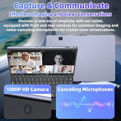 Image of 【Win 11 Pro /Office 2019】2-in-1 Convertible Laptop, 14 inch 2.2K Touchscreen, Detachable Magnetic Keyboard, 12th Gen Alder Lake-N95, 16GB DDR5 RAM, 512GB /1TB SSD, HD Camera, Cooling Fan, Type-C (512G SSD)