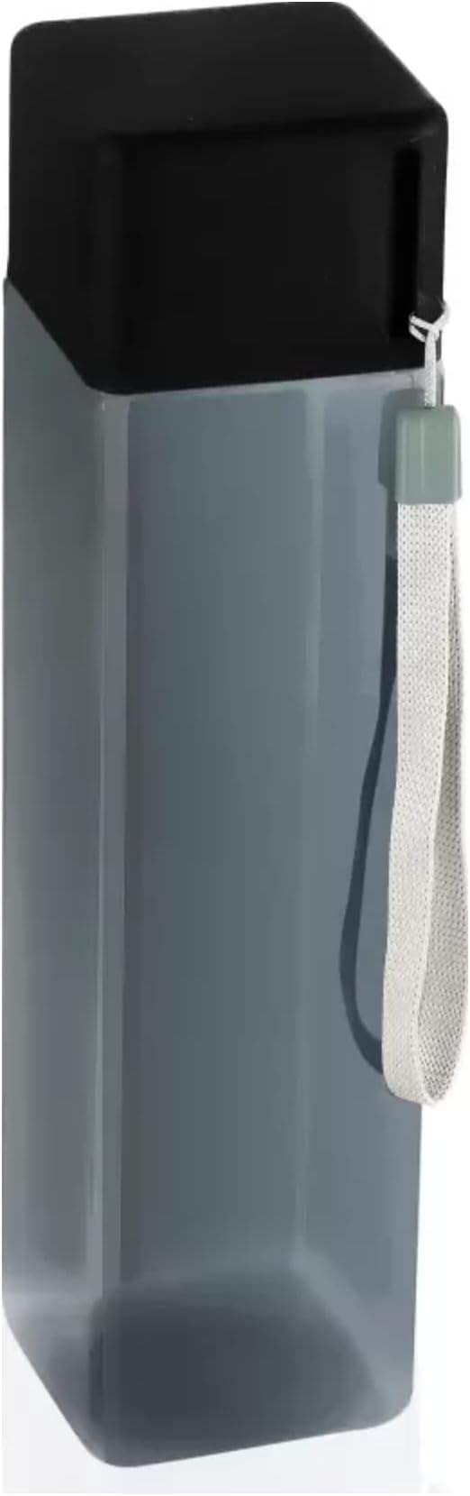 Stewit Water Bottles for Fridge, Leakproof Durable BPA-Free Non-Toxic Food Grade Plastic Water Bottle, Square Water Bottle Set of 1 (Black, 1000ml Pack of 1)