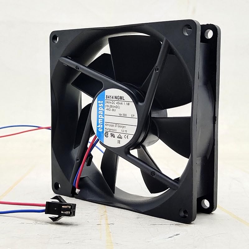 NZNYDNL EBM 8414NGML 8025 24V 45mA 1.1W 2line chassis Silent Fan