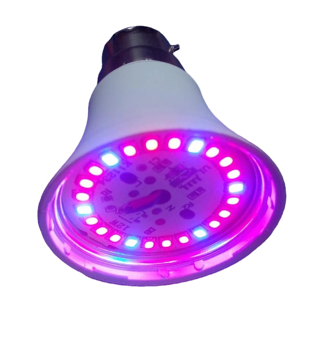TORPE-12W(80W equivalent) 24 LED Plant Grow Light Bulb B22 For stimulating flowering, fruiting, and biomass production with clear pc cover. 90 day's piece to piece replacement guarantee (RB186)-image-38