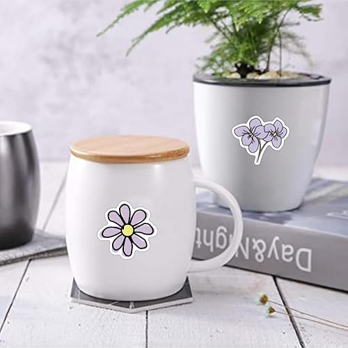 Miniatura 3 de 120 calcomanías danesas de color morado pastel morado estético de graffiti calcomanías de vinilo para laptop, botellas de agua, monopatín, equipaje,