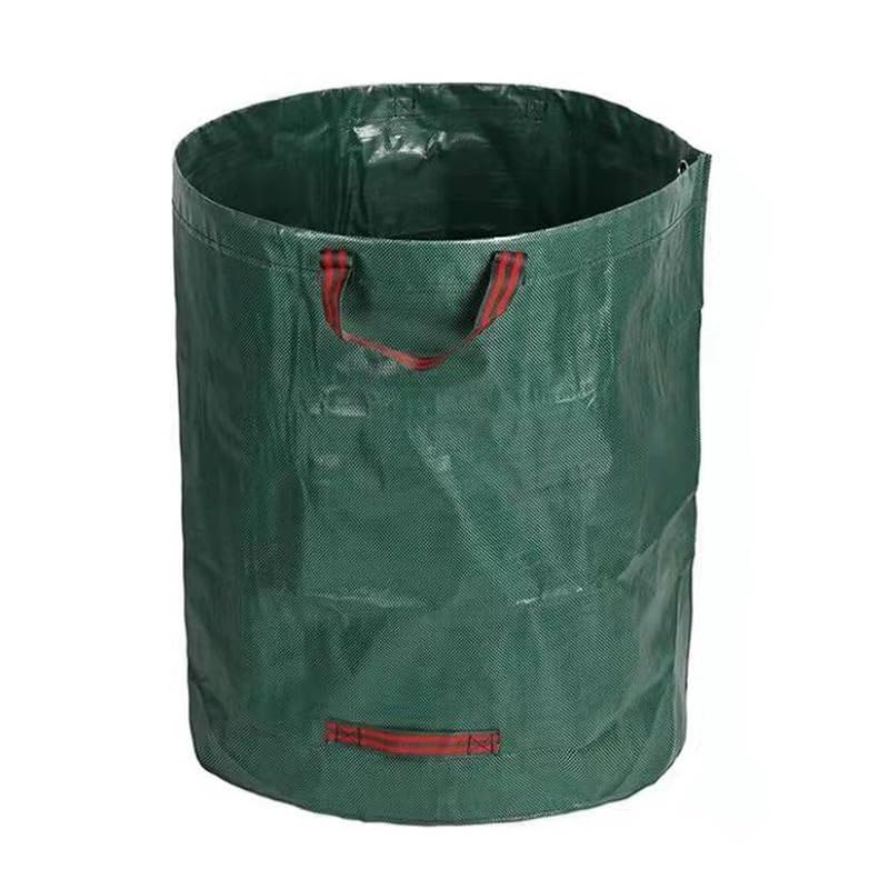Paquete de 2 bolsas de recogida de hojas caídas, bolsas de basura plegables para patio, polipropileno, impermeables, reutilizables, contenedores hortícolas para patio, camping, verde, 27 galones (100