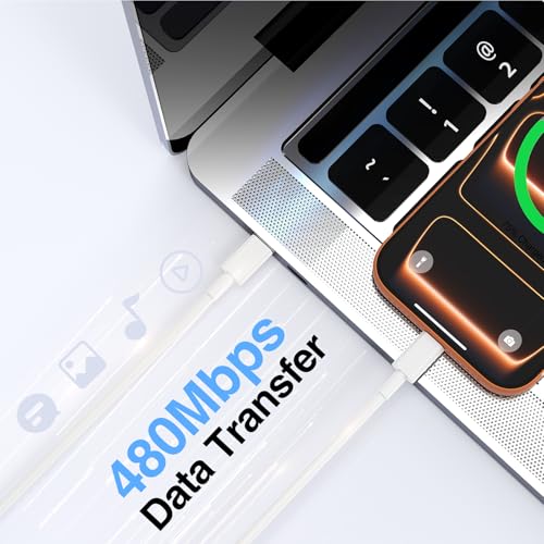 Image of 2pack 10ft USB C to C Cable, 60W Type C to Type C Fast Charging Cord for iPhone 17 16 15 Pro, Pro Max, Plus, iPad Pro, MacBook Air 13 inch, iPad Pro, Air, for Samsung Galaxy S25 and More