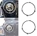 kkone Black 7'' Headlight Retaining Ring Headlamp Bezel for Jeep Wrangler TJ 97-06
