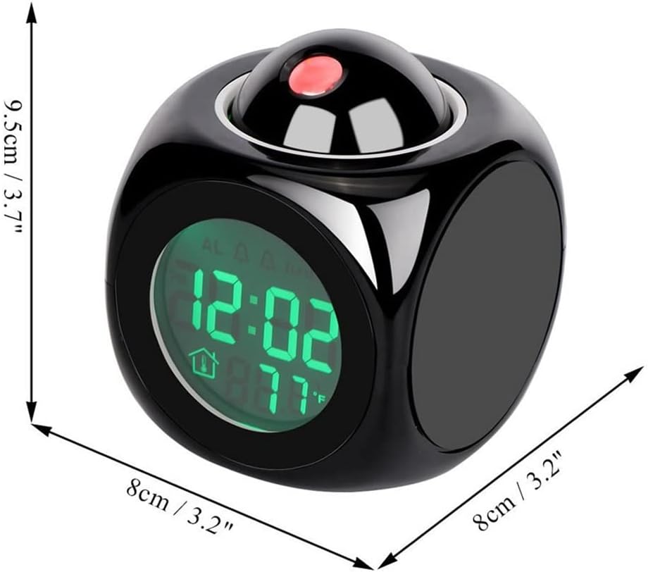 Creative Projection Digital Weather Acoustic Alarm Clock Display Backlight LED Projector Home Clock Timer