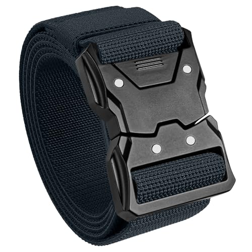 Image of TECEUM Tactical Belt - Heavy-Duty & Quick Release - Military, Work, Rigger, Duty & Utility Belt for Men