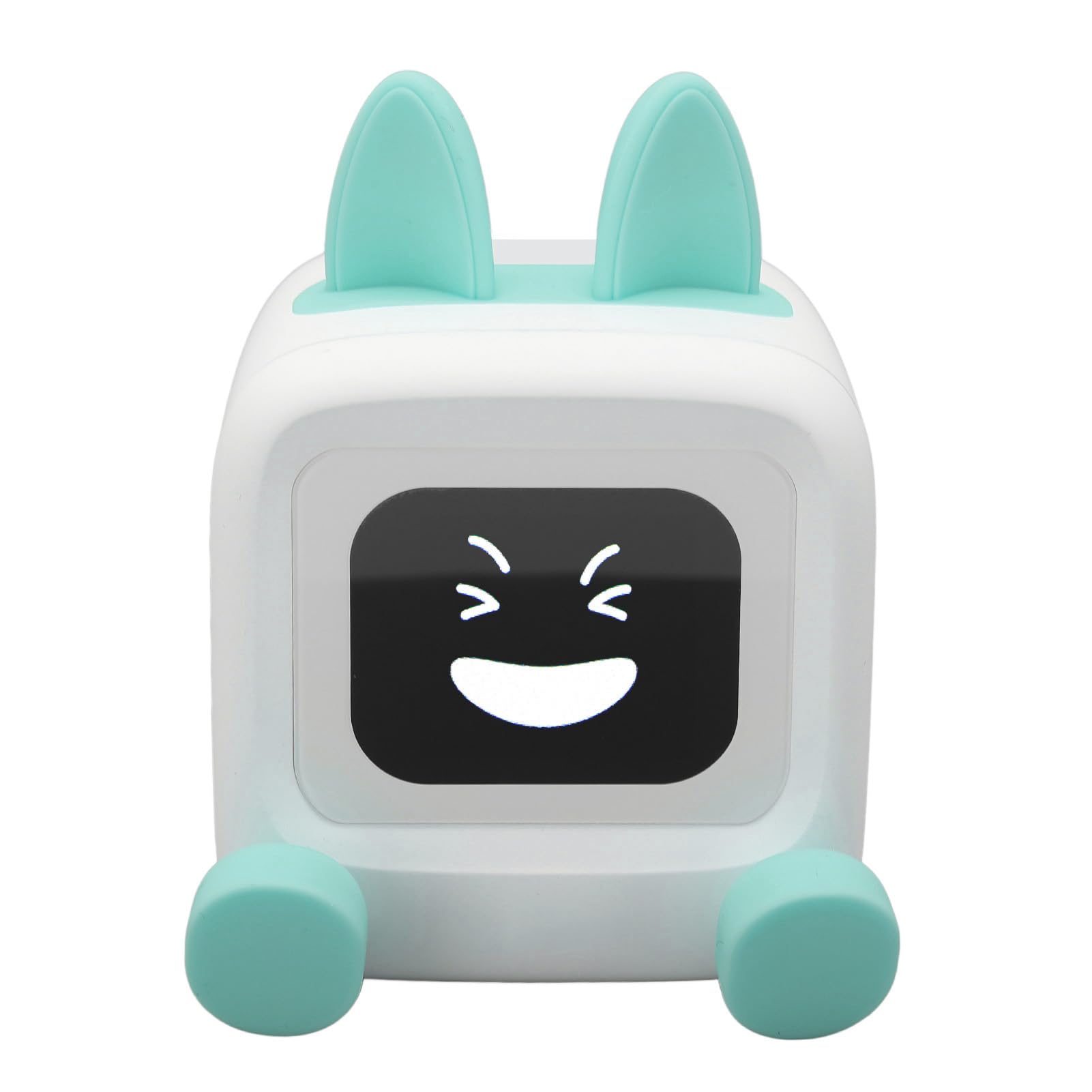 Reloj Despertador Inteligente con Altavoz Bluetooth, Pantalla de 2,01 Pulgadas, Modo de álbum de Fotos GIF con Batería de 3000mAh, para Decoración de Escritorio de Hogar y (Verde Claro)