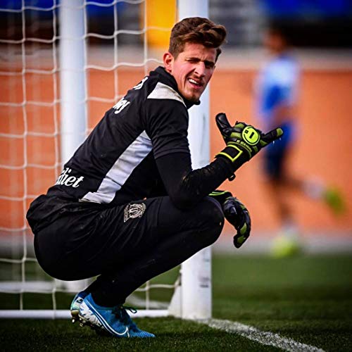 Luva Goleiro Profissional N1 Goalkeeper Horus Elite Neon