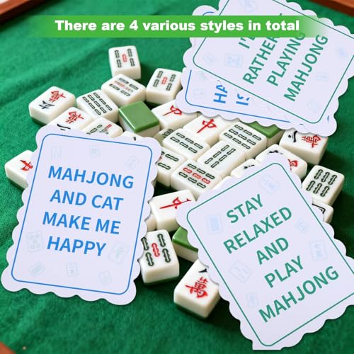 4pcs Colorful Mahjong Shuffled Cards, Thick PVC Shuffling Cards miniatura 3