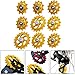 10T–18T for CNC-Machined Rear Derailleur Pulley Wheel with Steel Bearings, Lightweight Engineering Plastic Body, Compatible with Road/Mountain/Folding Bikes – YEL（Yellow 15T）