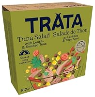 TRATA Geräucherter Thunfischsalat mit Linsen | Smoked Tuna und Linsen kombiniert zu einem proteinreichen Fertiggericht
