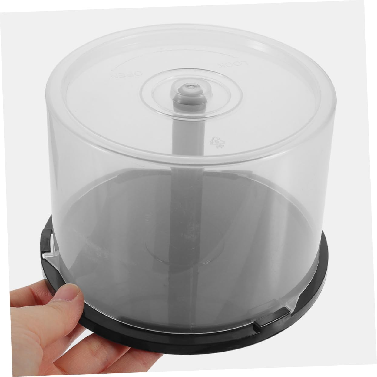 Mikinona 3pcs Storage Bucket for Cd and DVD Discs Plastic Holder for Discs Scratch-Resistant Organizer for Media Storage Compact Design for Easy Access and Keeping