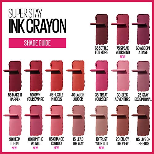 image for Maybelline New York Maybelline Superstay ink crayon Matte longwear lip