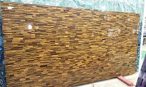 Table basse rectangulaire marbre Œil de tigre : sublimer un petit hall