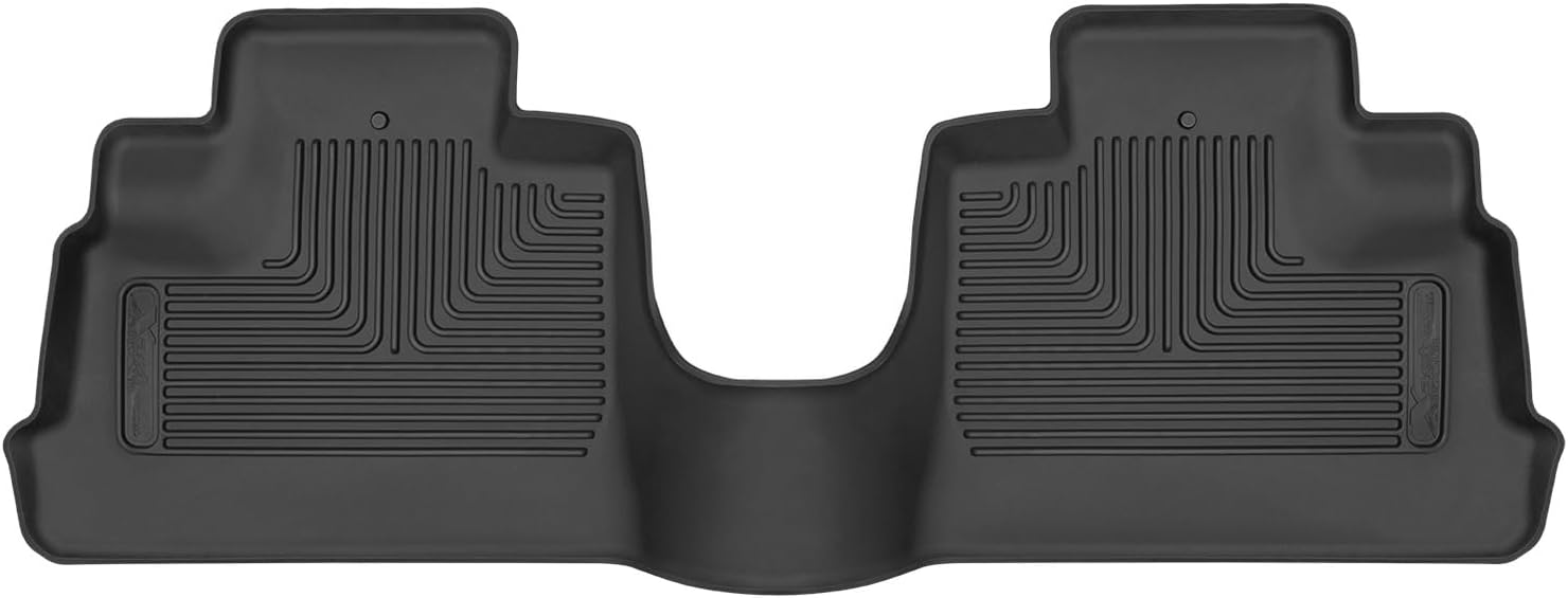 Husky Liners X-act Contour Floor Mats | Fits 2007-2018 Jeep Wrangler JK 4-Door | 2nd Row, 1-pc Black - 53671