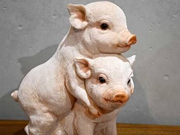 陶器製クリーム色豚の置物 陶器製クリーム色豚の置物 楽天市場】陶器 置物 豚の通販
