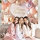 Torytoe Geburtstag Banner, 110 X 180CM Geburtstag Hintergrund Happy Birthday Banner Geburtstagsbanner Deko für Mädchen und Frauen