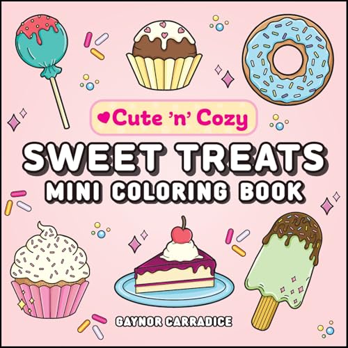 Image of Sweet Treats Mini Coloring Book (Cute and Cozy)