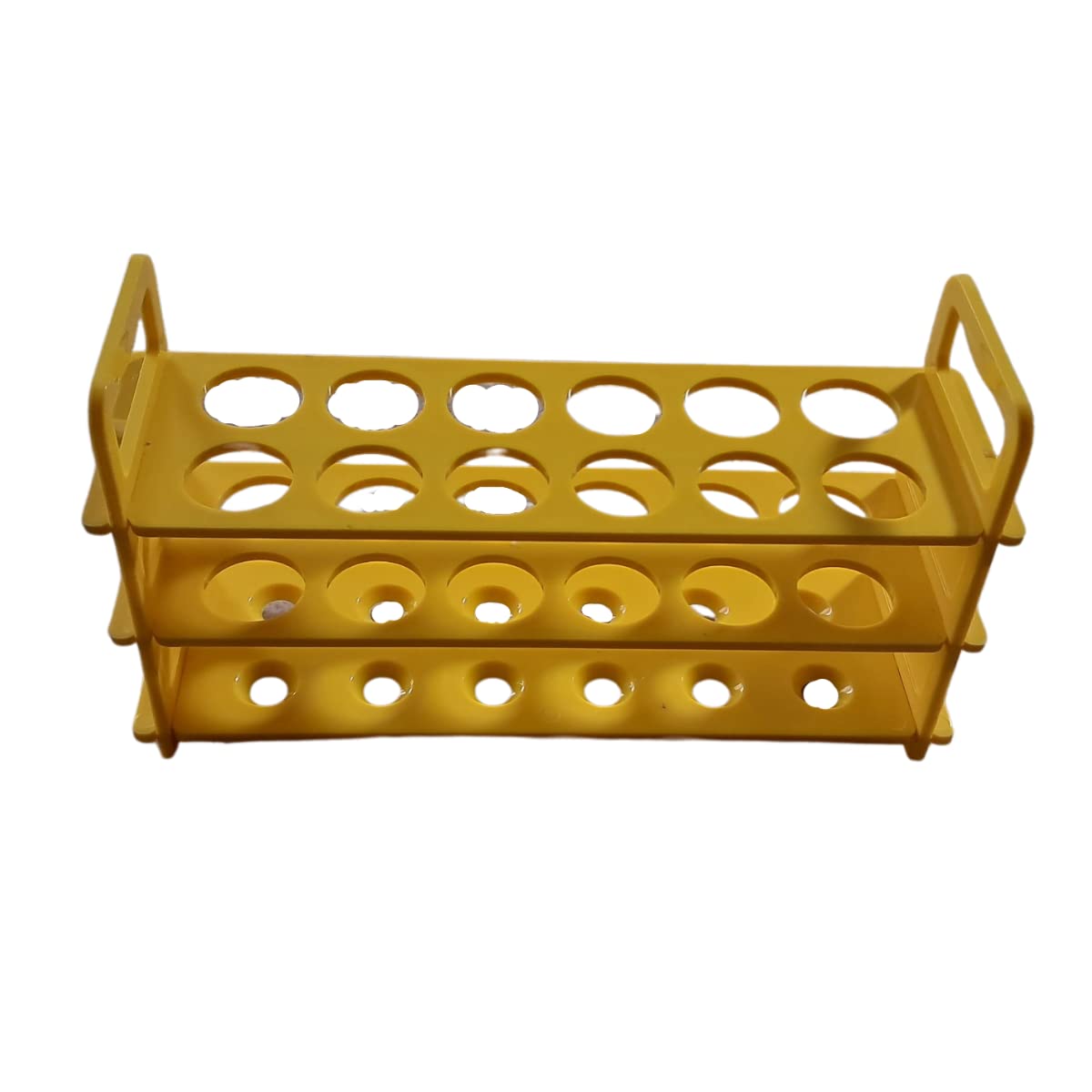 AANIJ® Polypropylene made plastic Test tube stand 3 TIER: 25mm × 12 Holes (Yellow color, Pack of 1) (B08QPXYLPW) Amazon Price History, Amazon Price Tracker