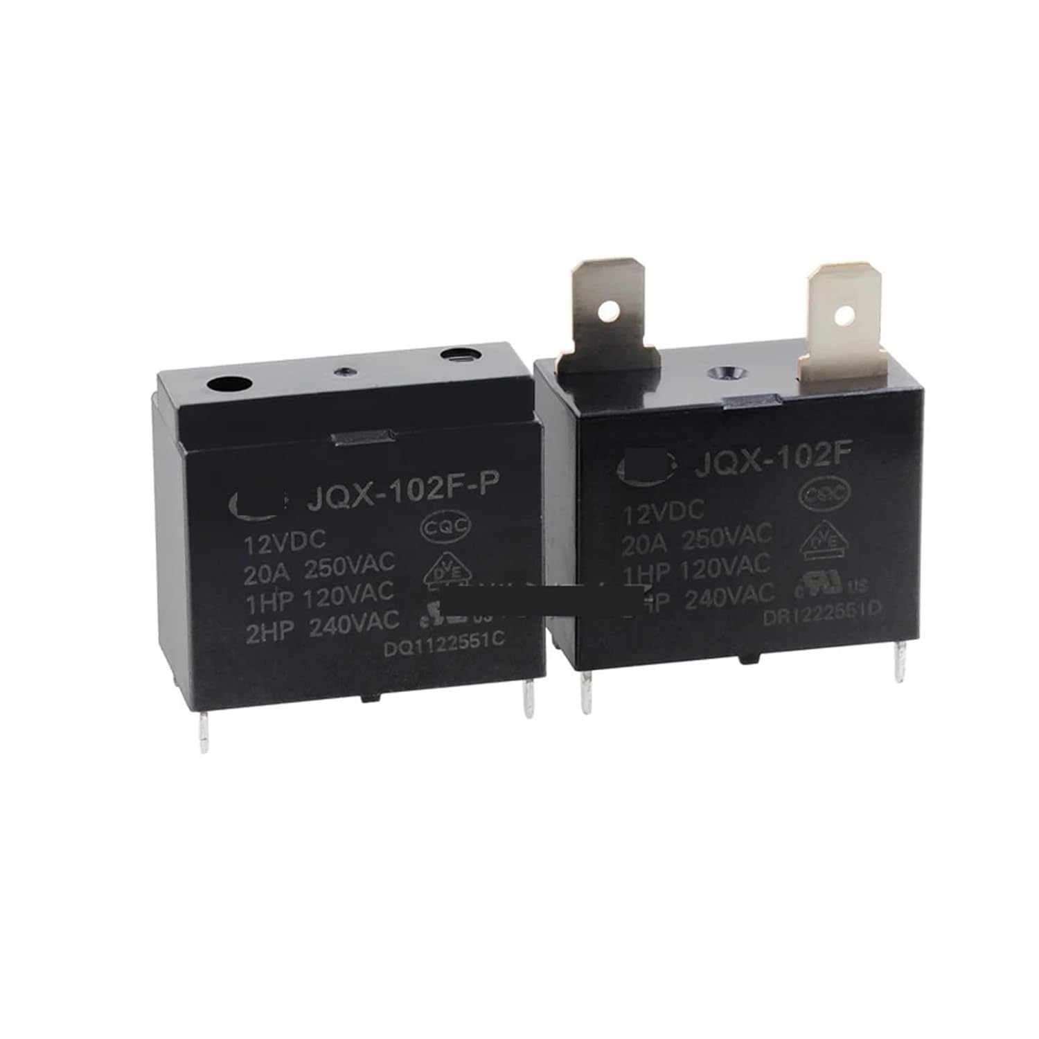 2 Pieces/Batch air Conditioner Water Heater Relay HF102F- JQX-102F-12VDC JQX-102F-P-12VDC 4PIN 20A(JQX-102F-P-12VDC)