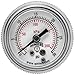 Winters P9S 90 Series Steel Dual Scale Pressure Gauge with Removable Lens, 0-30 psi/kpa, 1-1/2" Dial Display, +/-2-1-2% Accuracy, 1/8" NPT Center Back Mount