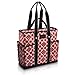 Canvas Tote Shopping Bag,Utility Teacher Nurse Organizer Handbag Bag DEMOMENT (Purple flower)