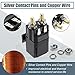 X AUTOHAUX 1 Set Golf Cart Solenoid Assembly 48V for Club Car New Model for Club Car Precedent 2018-Up Golf Cart Replace 102865901 1014947