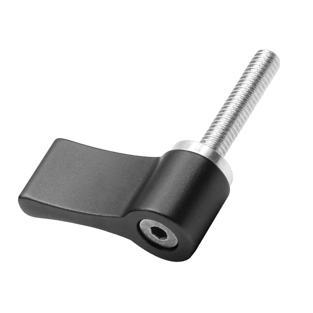 Vite a mano regolabile CNC M4 M5 M6* 12mm 17mm 20mm Viti di bloccaggio strette per fotocamera DSLR 15mm Asta guida Seguire gli accessori di messa a fuoco (M4x20mm, nero)