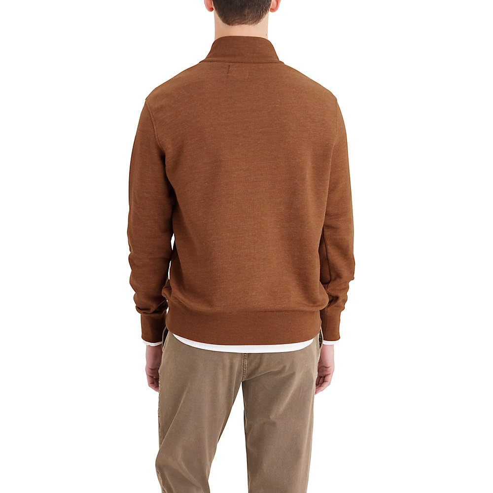 Dockers Regular Fit Long Sleeve 1/4 Zip Fleece Sweatshirt Maglia di Tuta Uomo (Pacco da 1)
