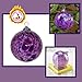 Totally Blown Glassworks Ornament, Handmade Blown Glass, Hanging Tree Holiday Décor, Sun Catcher, Witches Ball, Gazing Orb, Friendship Keepsake, Window Color. (Purple)