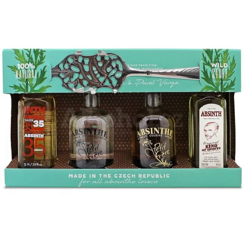 Absinth mini Taste MIX mit loffel - 4x 50ml - DE