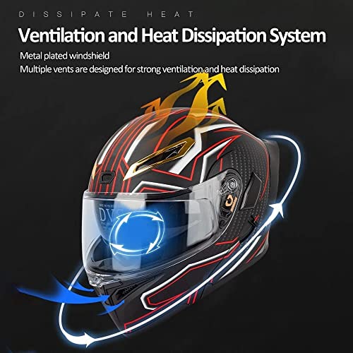 Casque de moto modulable Bluetooth résolvant la fatigue visuelle et le bruit - 5