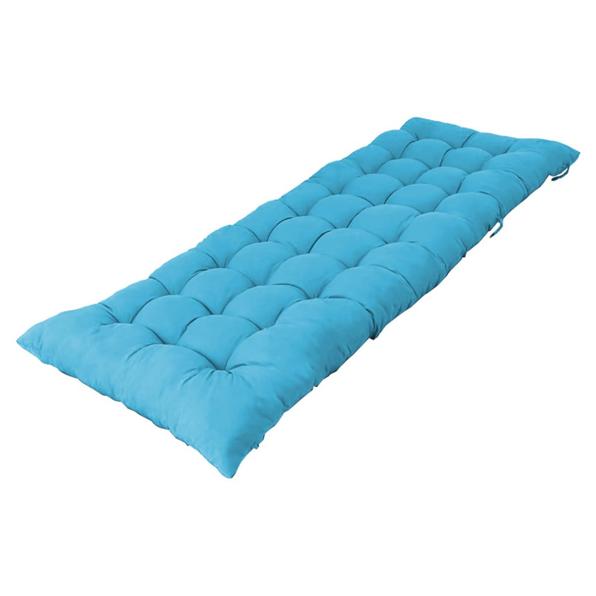 Almohadilla de banco de jardín 160 x 55 cm acolchada para tumbona exterior y asientos de porche