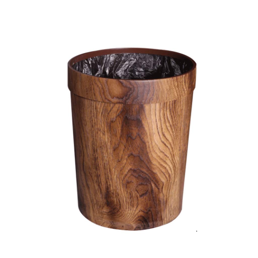 UPJAKS Cubo de Basura Simples de la casa Bote de Basura de la Basura práctico Puede for el Dormitorio Cocina baño Grande Bote de Basura sin Tapa En Sala Papelera Bote de Basura Baño (Color : B)