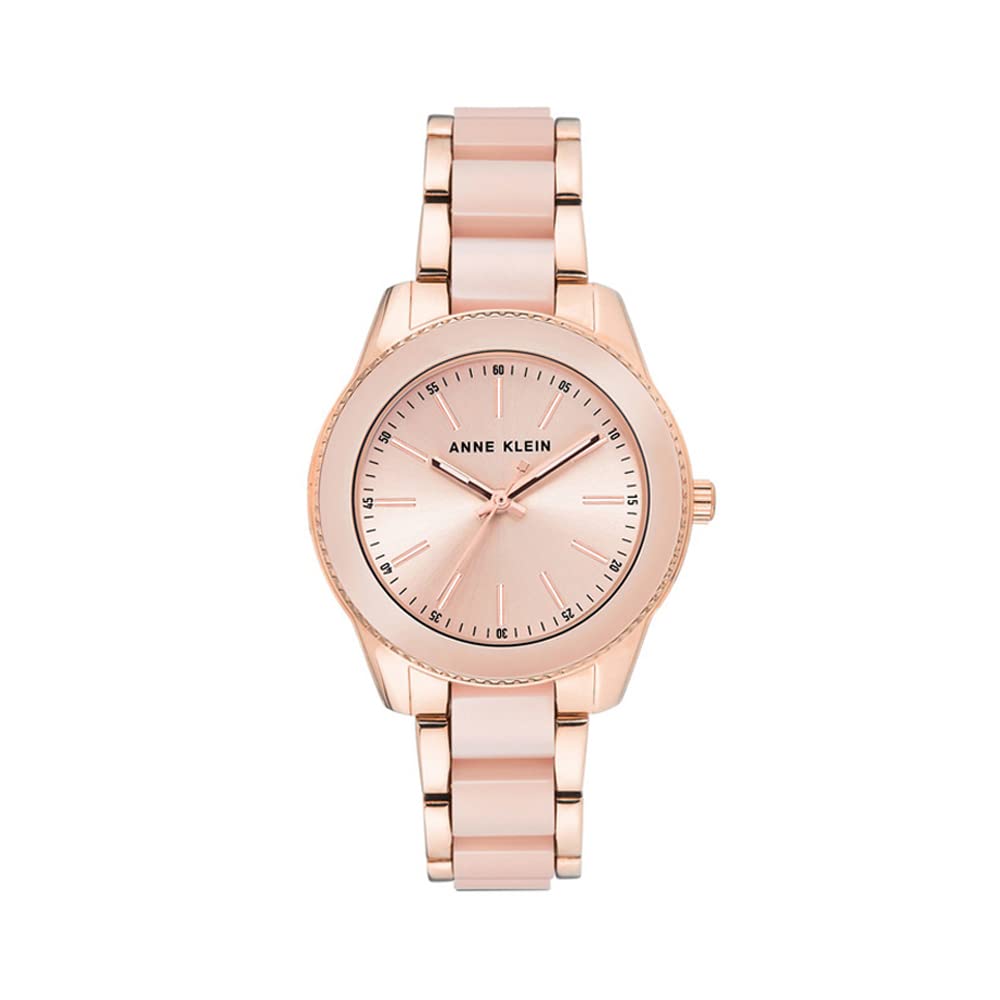 Womens Pink Metal/Resin Analogue Watch - AK3214LPRG (Not assigned,Not Assigned)