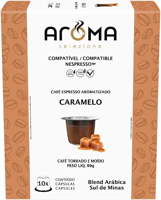Aroma Selezione Capsulas Aroma Espresso Aromatizado Caramelo