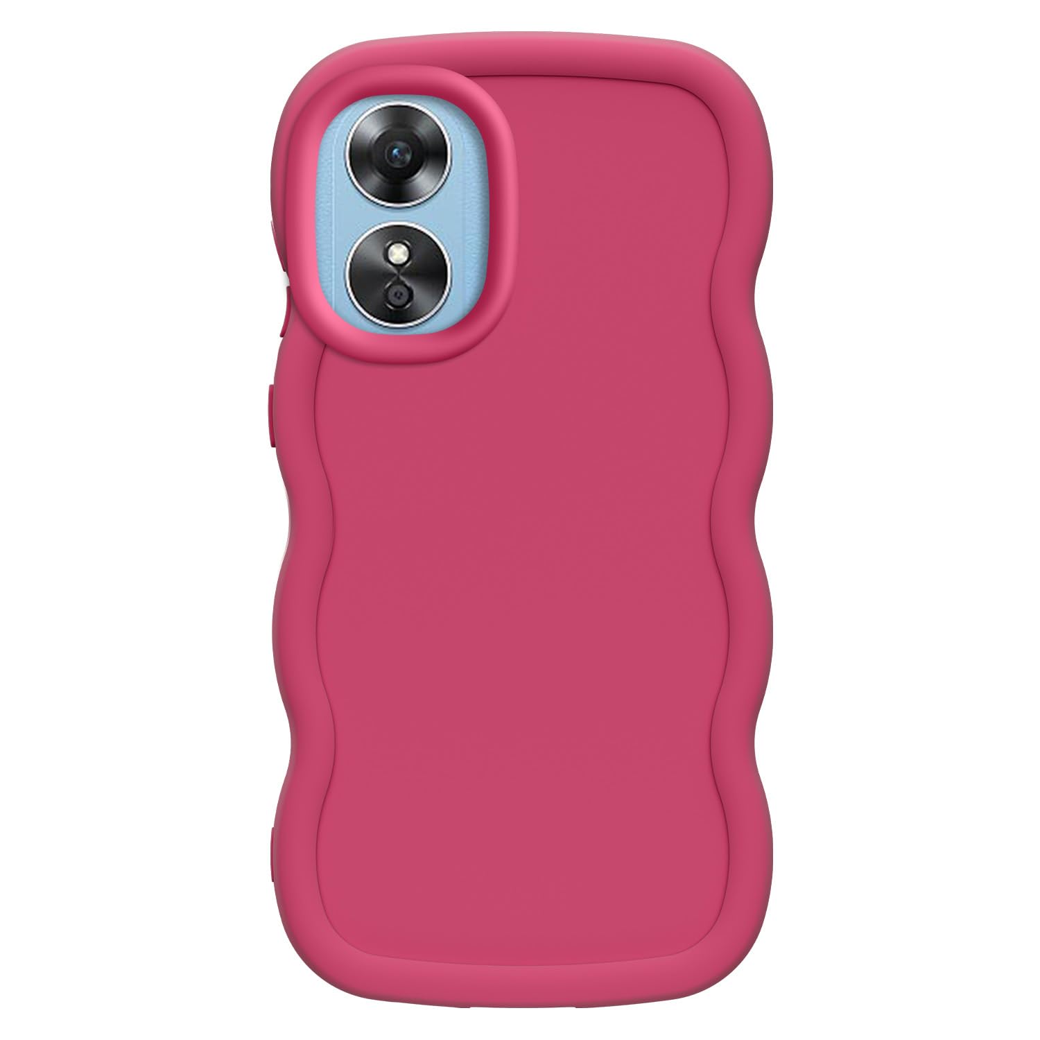 YUXING Cover per Oppo A17 4G Custodia Trasparente con Pellicola
