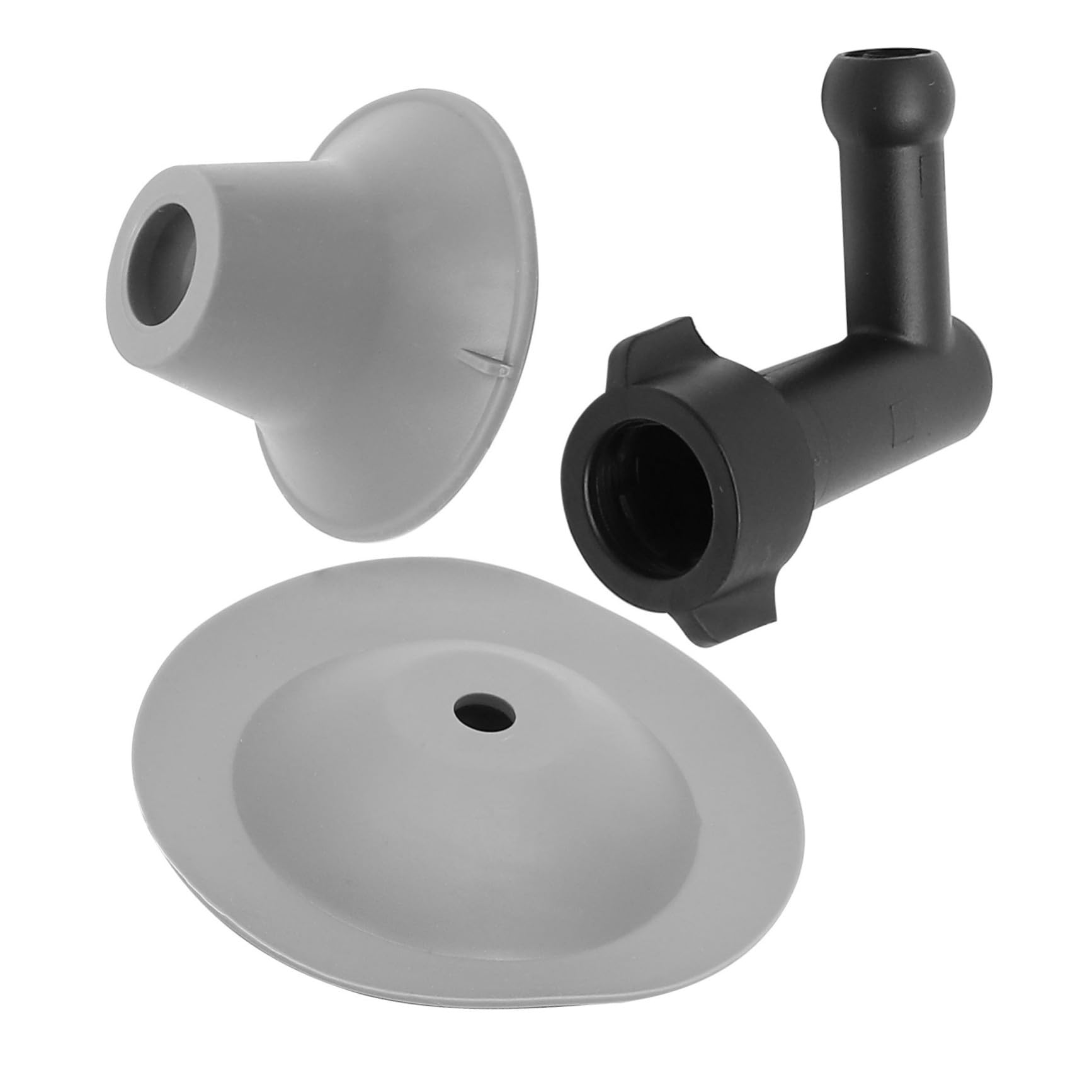 Ventouse de Toilette en Plastique Blanc Tête Flexible pour Débouchage