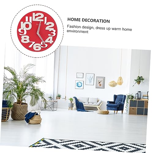 Horloge murale ronde numérique avec affichage LED pour maison - 3
