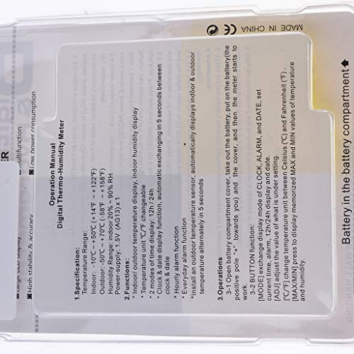 MERIGLARE Visor Digital de Temperatura com Termômetro para Aquários E Terrários - Estilo 2-impermeáv