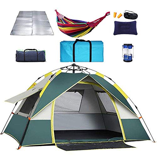 Tente automatique 4-6 personnes pliable et imperméable en tissu Oxford 190T pour le camping