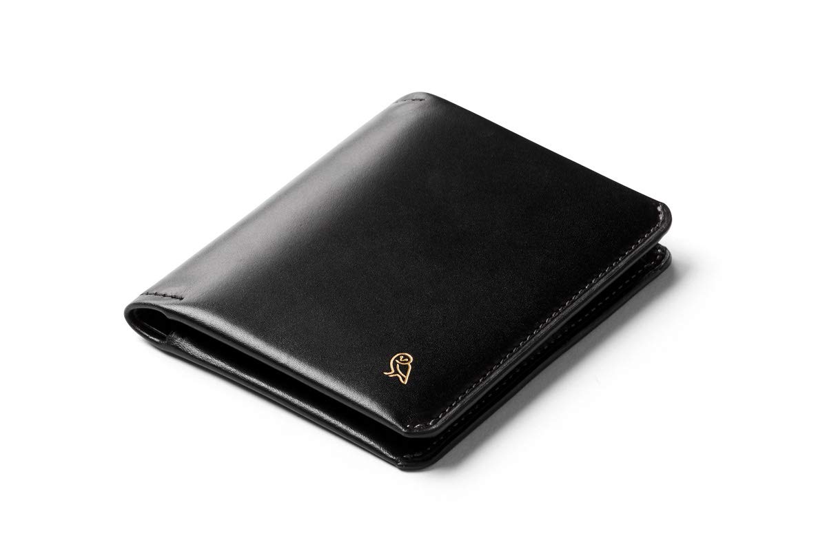 Bellroy Slim Sleeve Wallet - Designers Edition (European Leather Design, Holds 4-12 Cards & Folded Notes) - Black