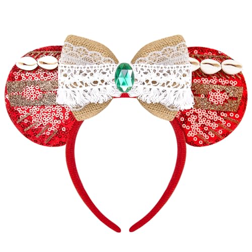 HAMUTH Mouse Ears Birthday Decorations Hairs Accessories Headband for Women Girls Adult Mouse Ears Headband for Party Trip Parks Cosplay Costume Decorations