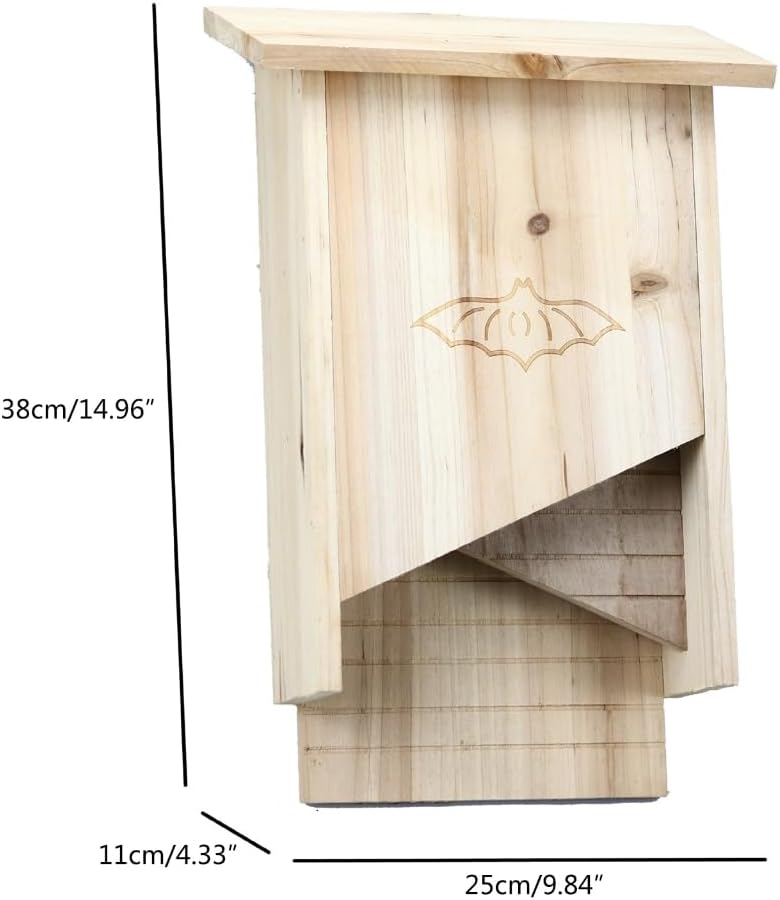 Wood Bat Shelter for Outdoor Use Attract Bat Perfect for Outdoor Enthusiasts