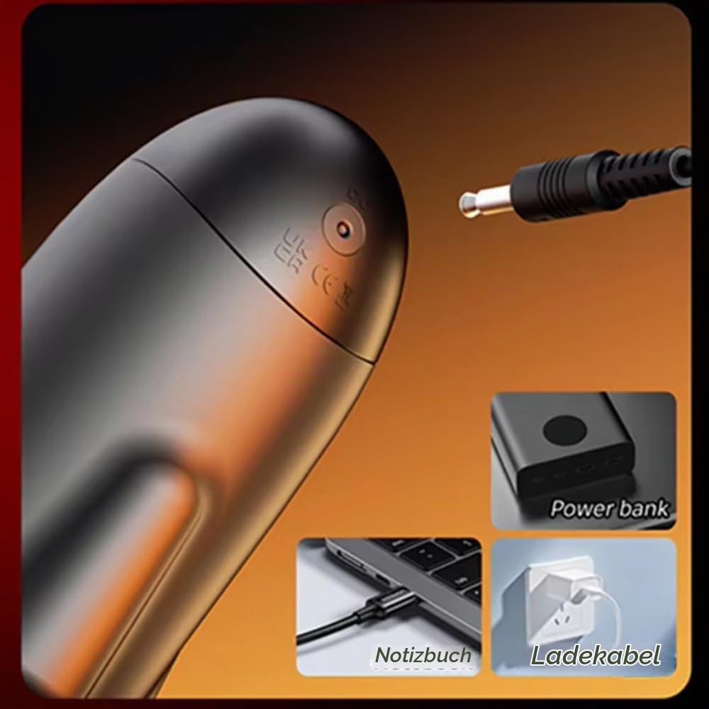 Elektrischer Masturbator Cup für Männer mit 9 Rotation und 9 Vibrationsmodi, Leise Taschenmuschi Masturbator, Eichel Stimulation Penis Trainer Sex Spielzeug für die Männer Erotik Solo