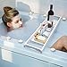 Vassoio per Vasca da Bagno, Mensola Porta-Oggetti, La mensola ideale per vasca da bagno, Il regalo spa ideale per una persona cara, per bagni ultra rilassati