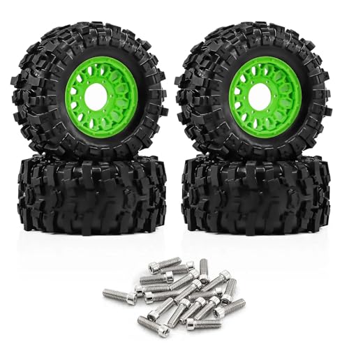 Pneus RC Universels W329 Verts 1/10 pour Camions et Tout Terrain ARRMA