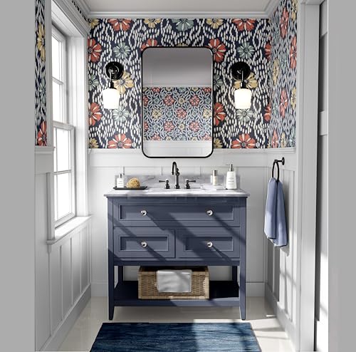 Papier peint floral autocollant pour masquer les défauts des murs rapidement